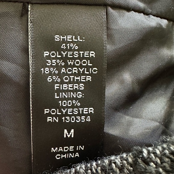 Karl Lagerfeld for Macy's Metallic Tweed Dress Zip Front Gray w/ Epaulets Size M - Picture 11 of 16